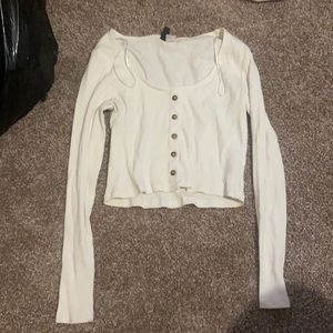 h&m white long sleeve